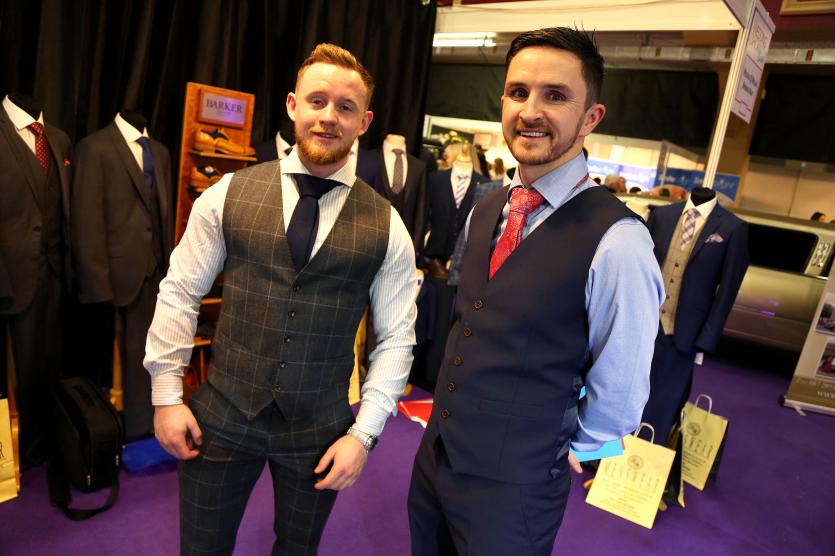 Brian Murphy and Richie Whelan from Whelans Menswear,Naas