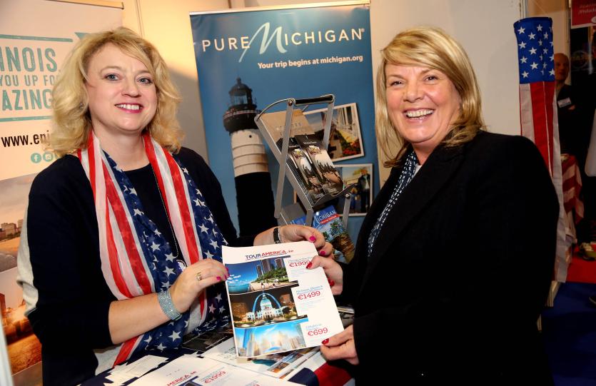 Yolanda Fletcher (Chicago and Illinois tourist office) and Sharon Mason