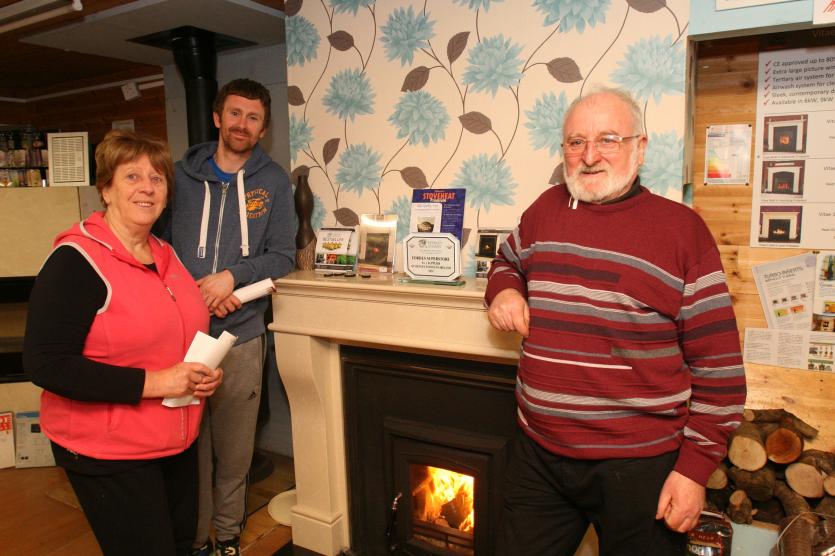 Cynthia and &Eacute;amon Keegan with Martin Forde.