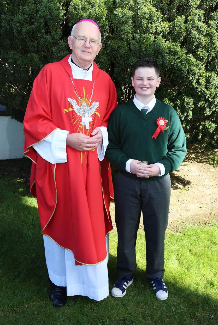 Bishop Eamon Walsh and Ryan Brown