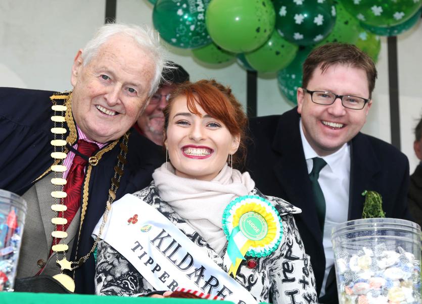 Kildare Rose Meadhbh O'Sullivan and TD James Lawless