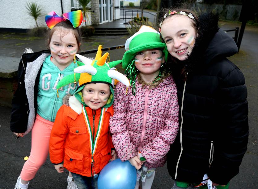 Keelagh and Ella Mannion with Kian Tyrrell and Abbie Tierney