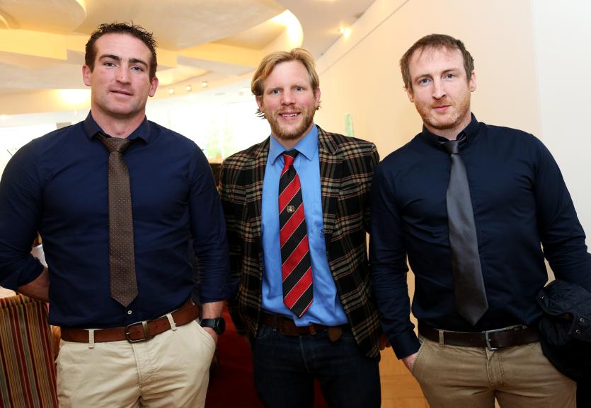 Rory and Barry McCann with Gavin De Bruir