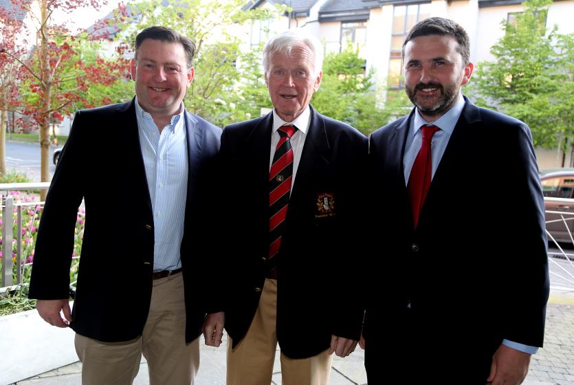 Recipient of the Mr.Boots award Joe Flanagan with Pat Downey and Peter Waters