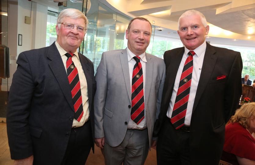 Gerard Fogarty, Conor Byrne and Seamus McDermott from Cill Dara RFC