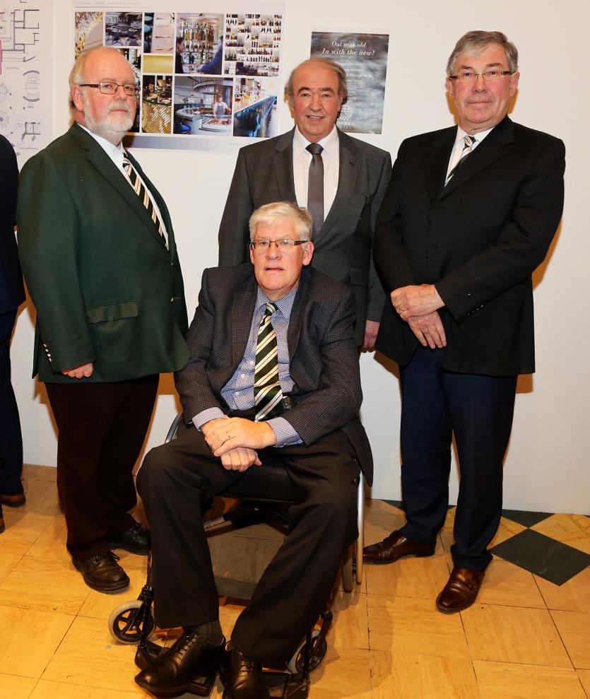 Kevin Greene, Liam Rowan, Liam O'Rourke and Art McCoy from Naas RFC