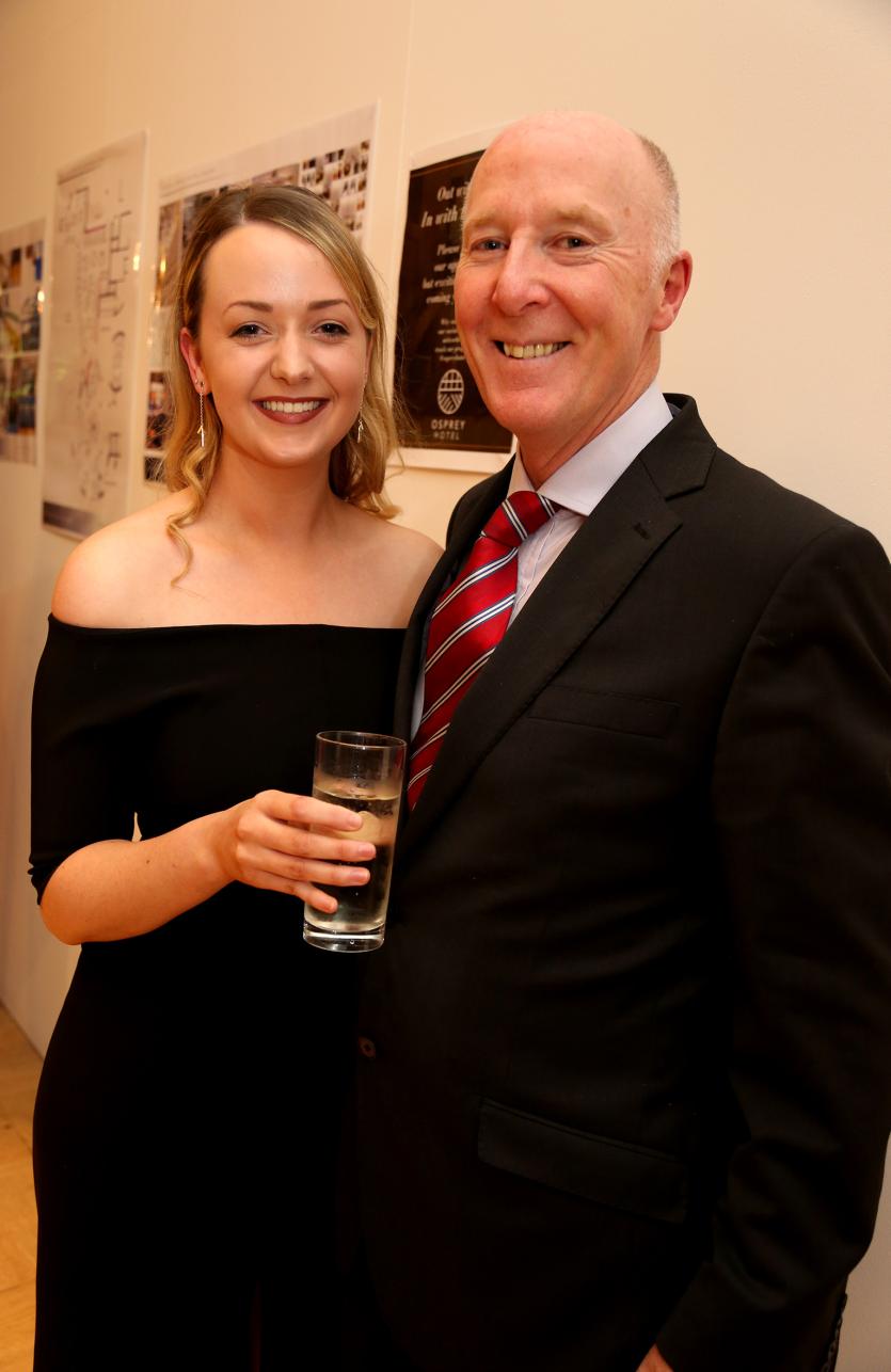 Megan O'Shea and Peter Brennan (General Manager Osprey Hotel)