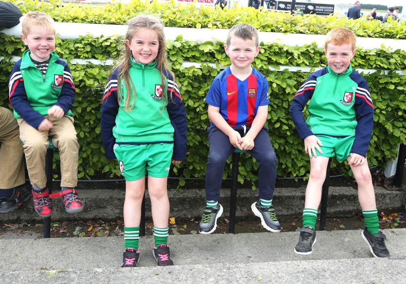 Eanna and Reiltin Aherne with Oscar Cummins and Micheal Og