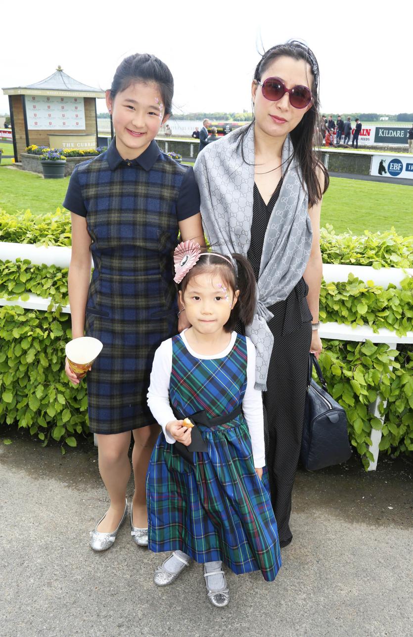 Laura and June Liu with Mary Ma
