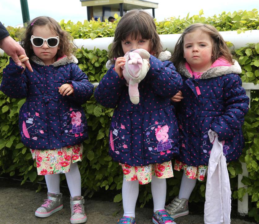 Triplets Hollie, Rosie and Katie O'Hara