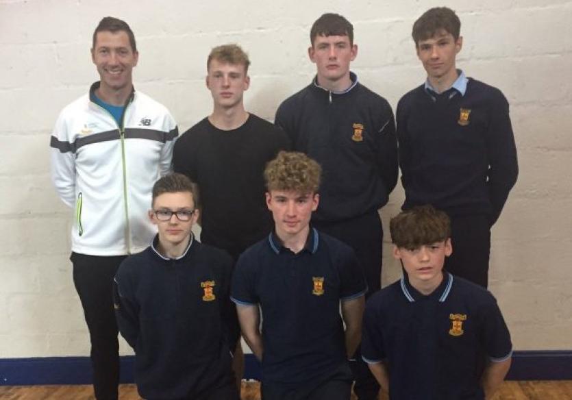 Back Row (L to R) David Matthews, Jonny McKenna, Patrick Corrigan & Mark Glynn. Front Row (L to R) Adam McInerney, Lucas Moylan & Alex O&rsquo;Shea