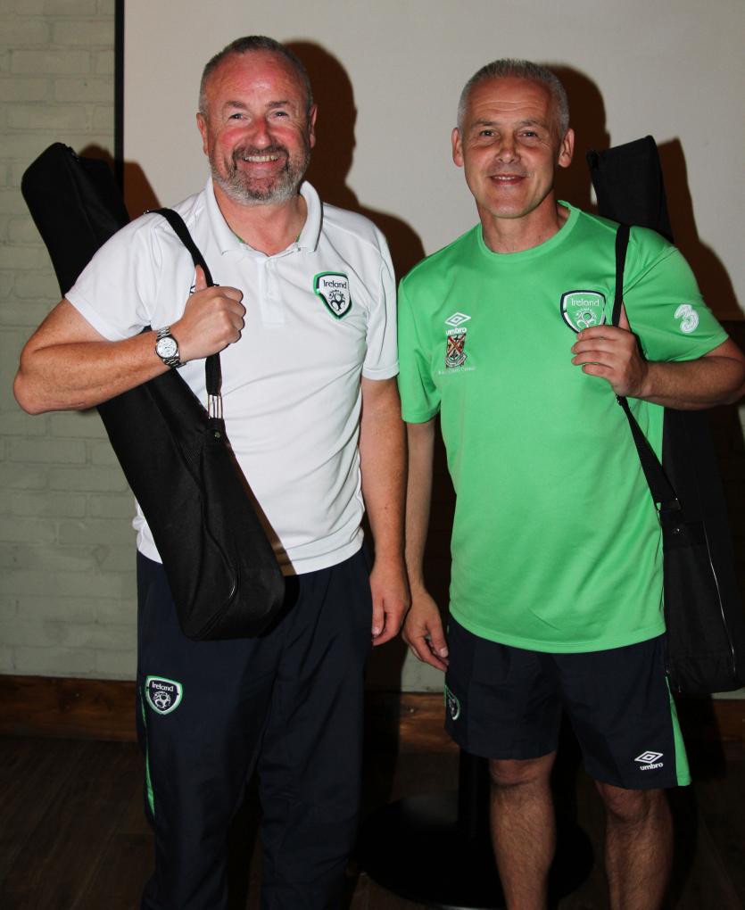 &nbsp;&nbsp;&nbsp;&nbsp; Gerry Reardon and Pat Behan (development officers with the FAI)
