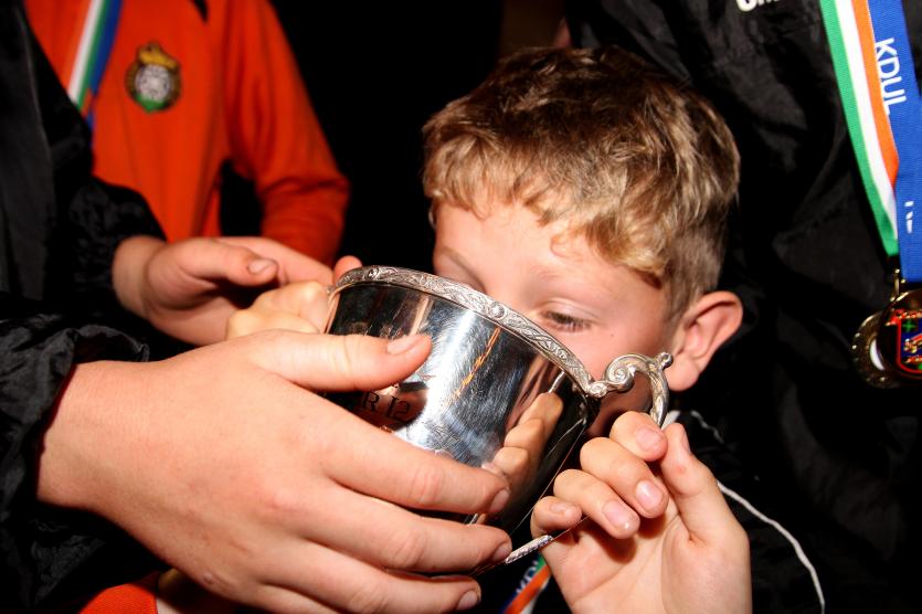 League winners cup with Shane Malone