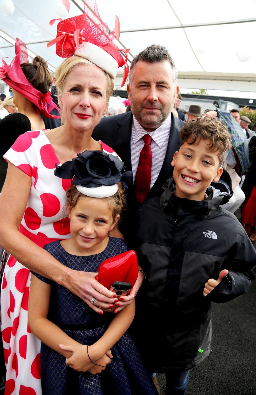 Edel McCaul with Garry, Lucy and Harry Watkins
