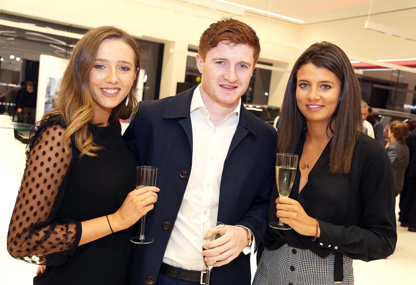 Molly and Annie Conlan with Liam Burke