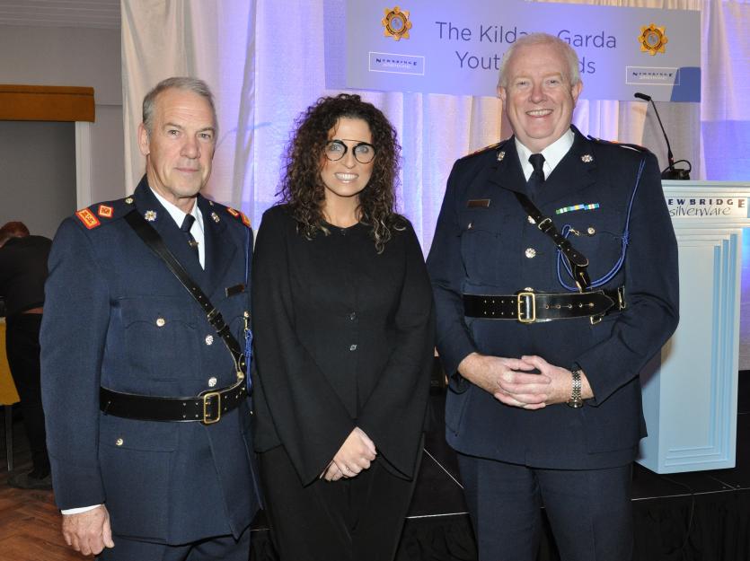 aDSC_0022 Sup Int Gerard Wall, Natalie Collins (Newbridge Silverware), Garda Chief Superintendent Gerard Roche