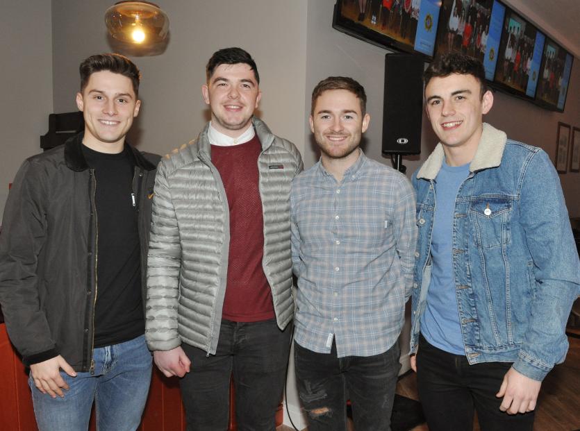 Evan Aldwell, Adam Burke, Diarmuid Hartley and Cian McConnell (School Mates Newbridge PBS)