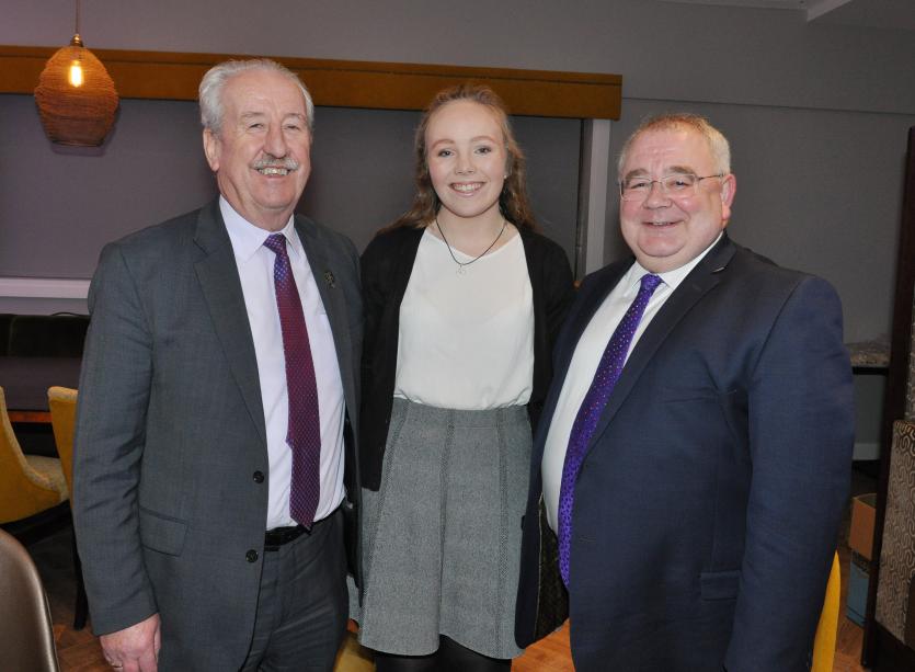 DSC_0030 Paddy Kennedy, Cliodhna Malone (Milltown) and Ceann Comhairle Se+&iacute;n +&ocirc; Feargha+&iexcl;l