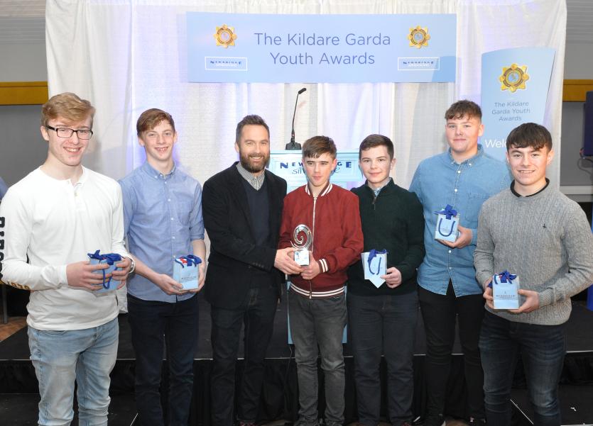 DSC_0094 The Cill Dara Foxes, Eoghan McGrath, Oisin Michel, Keith Walsh (2FM)and Cain Guilfoyle, Steven Brien & Brandon Fitzsimons, Tadgh Nolan