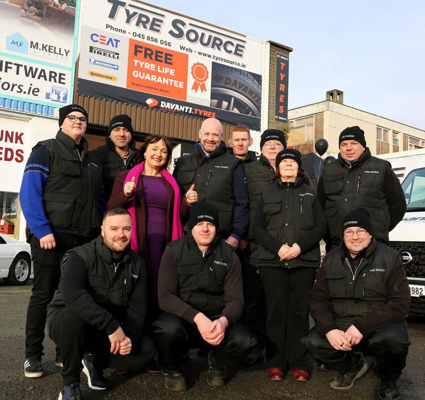 Staff of Tyre Source, Newbridge with TD Fiona O'Loughlin