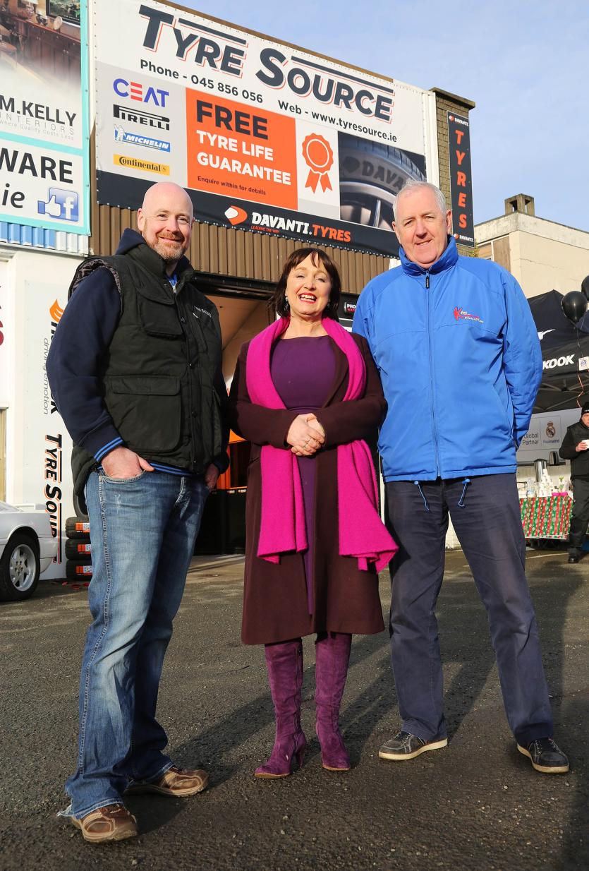 Kevin Talbot (Owner), TD Fiona O'Loughlin and Pat Costello (KFM)