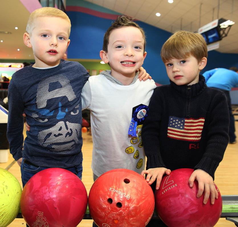 Birthday Boy Ethan Fitzgerald (Centre) with Joe Byrne and Angus Corley