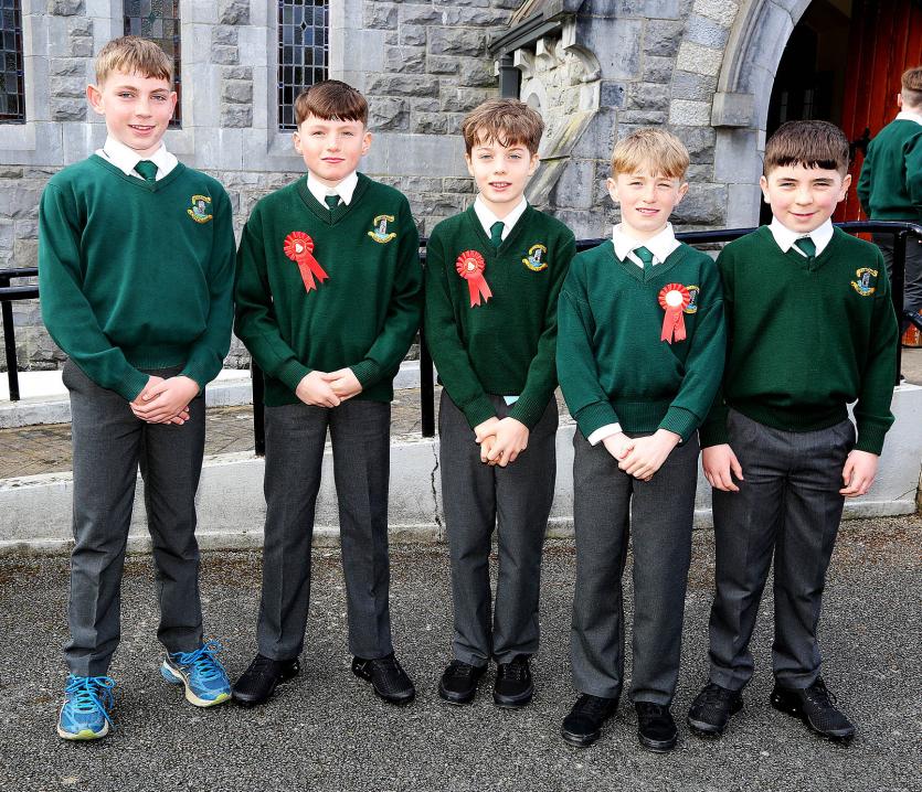 Paddy Taylor, Darragh Coughlan, Eddie O'Loughlan, Niall Howard and Daniel Baars