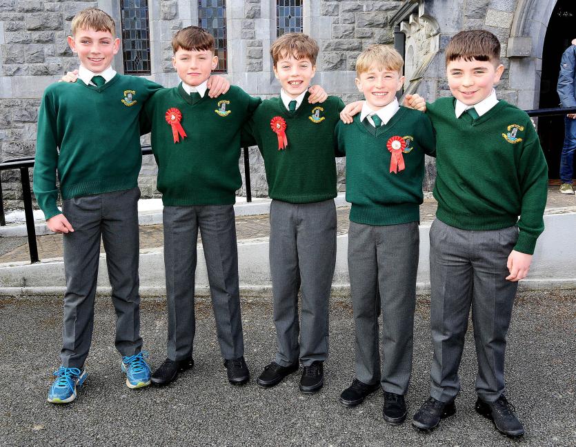 Paddy Taylor, Darragh Coughlan, Eddie O'Loughlan, Niall Howard and Daniel Baars