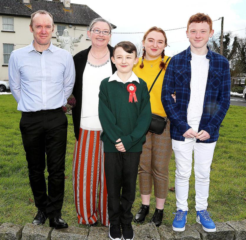 Michael, Rebecca, Odhran, Rhiannon and Daniel Kelly