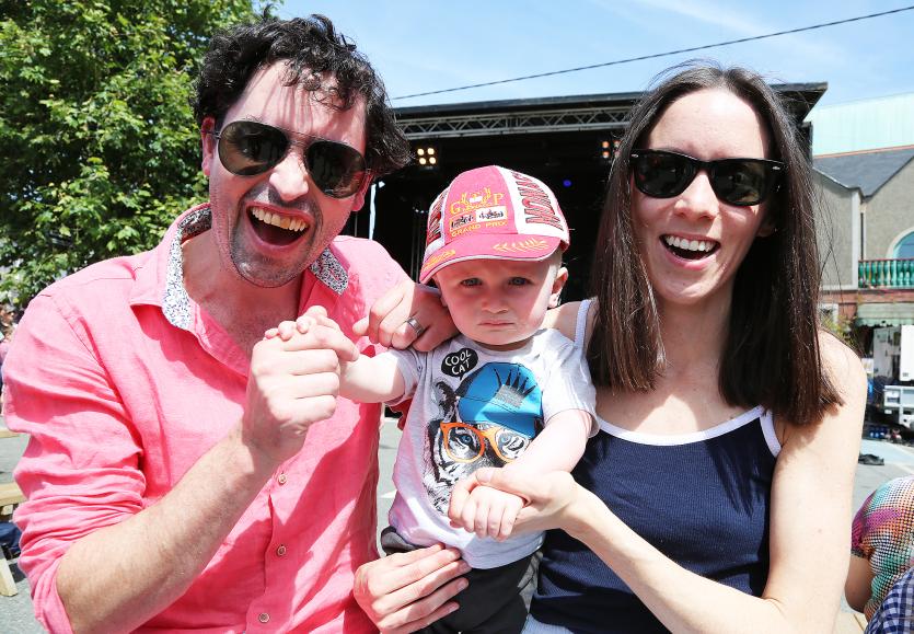 Paul and Luke Nicell with Grace McGinn