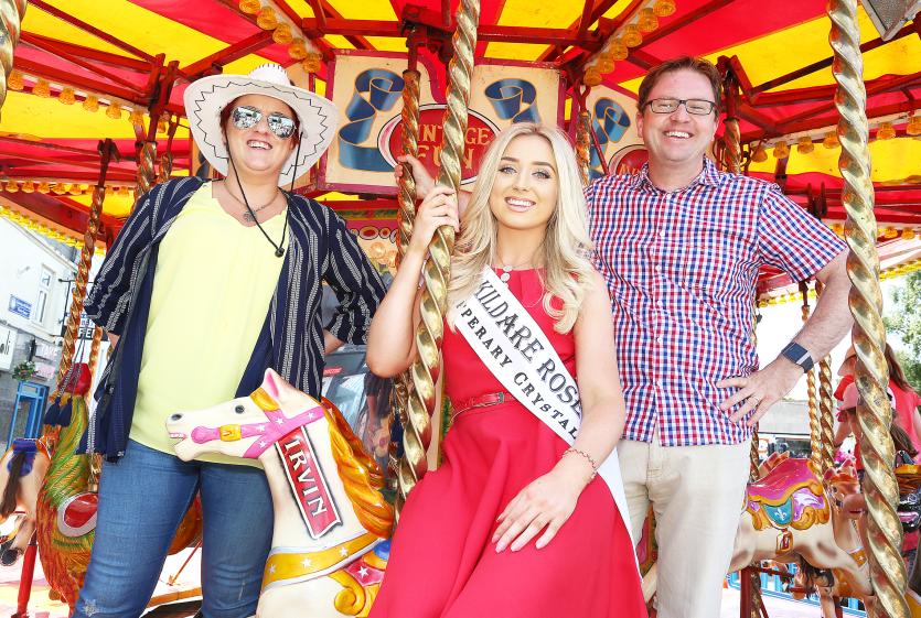 Kildare Rose Grainne Carr with Cllr Sorcha O'Neill and TD James Lawless