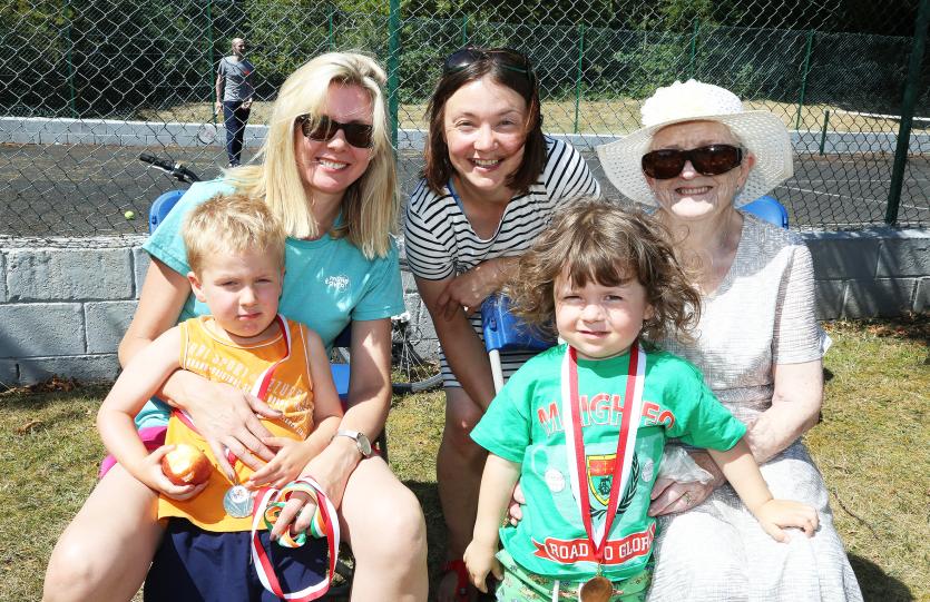 Olivia and Cillian Breen with Patrick, Caroline and Kay Hanrahan