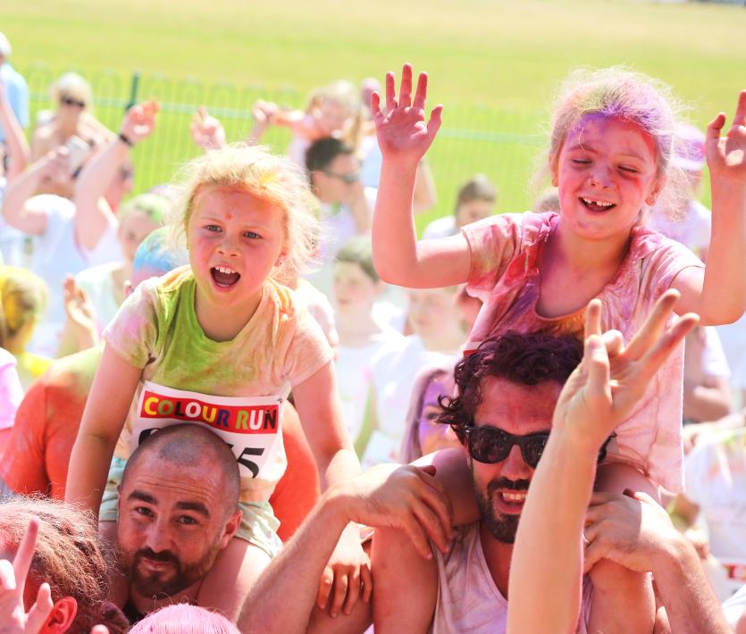 Inflatable Colour Run at Punchestown Racecourse