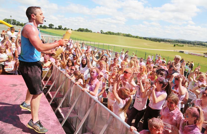 Inflatable Colour Run at Punchestown Racecourse