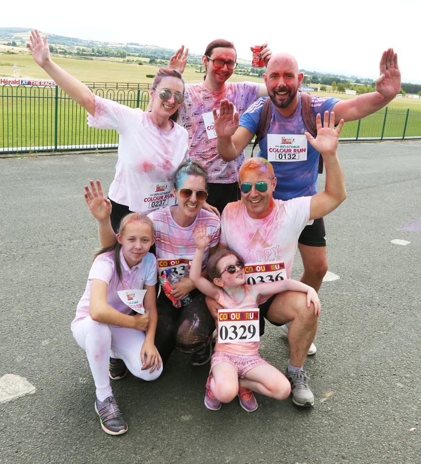 Shane, Caroline, Adam and Katie Deegan with Susan Geoff and Lily Rose Deegan