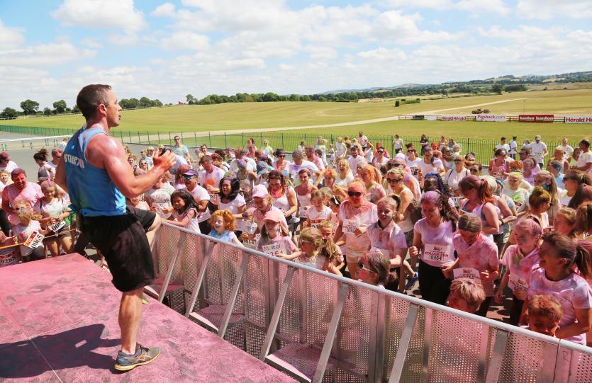 Inflatable Colour Run at Punchestown Racecourse
