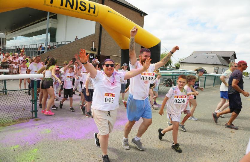 Inflatable Colour Run at Punchestown Racecourse