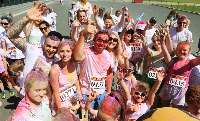 Inflatable Colour Run at Punchestown Racecourse