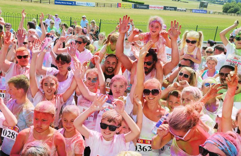 Inflatable Colour Run at Punchestown Racecourse