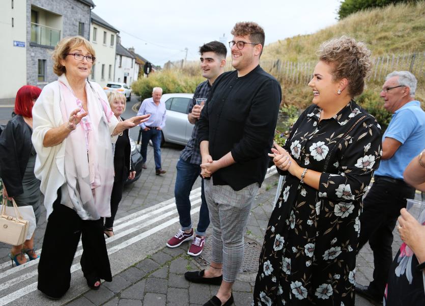 Kathleen arrives at the Moat Theatre