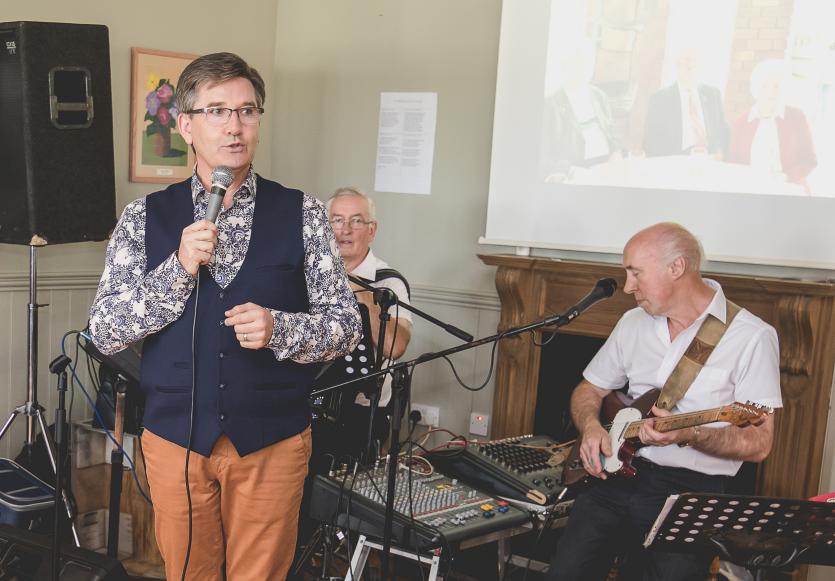 Daniel delights the residents and guests with a number of his well known songs