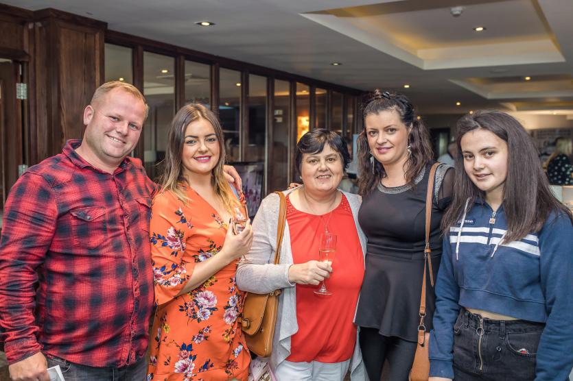 Martin Byrne with Lisa, Margaret, Kelly and Sinead O'Neill