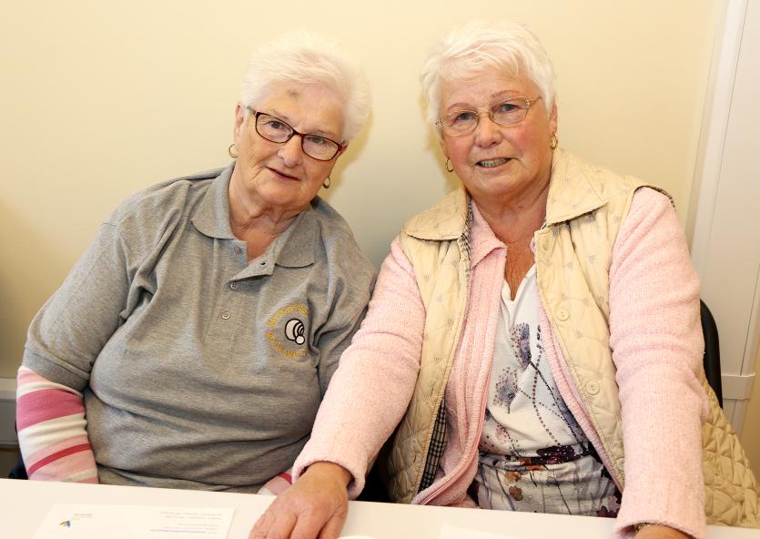 May Miller and Kathleen Crabb from Monasterevin Bowls Club