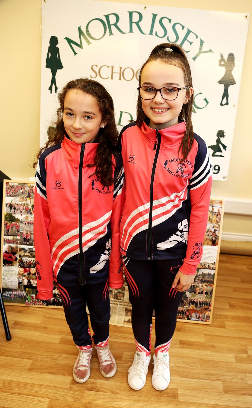 Eirann Rowley and Megan Vaughan from Morrisey School of Irish Dancing
