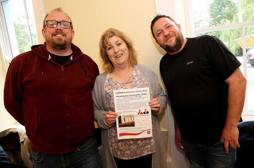 Paul Hutchinson, Cllr Aoife Breslin and Mark Leigh