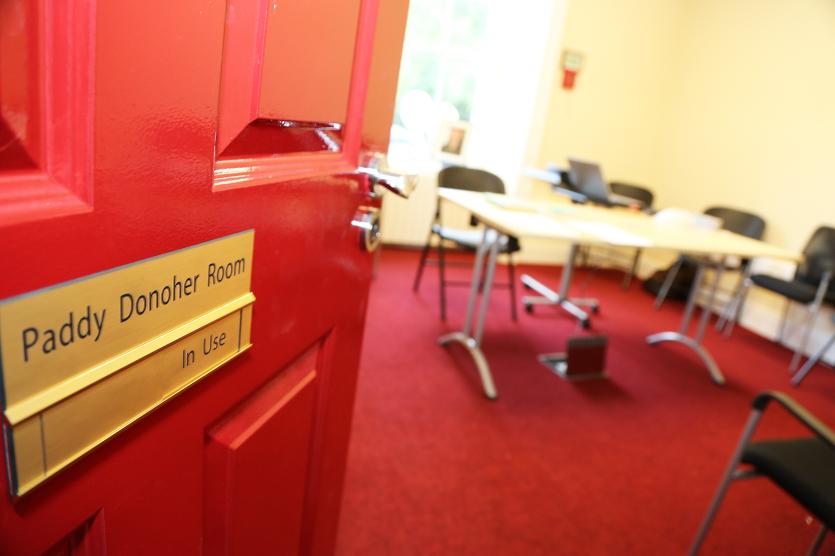 Monasterevin Community Centre room dedicated to the late Paddy Donoher