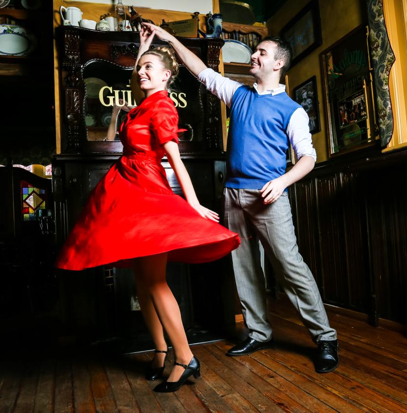 Lynn Carter as Tess and Rory Dignam as Johnny