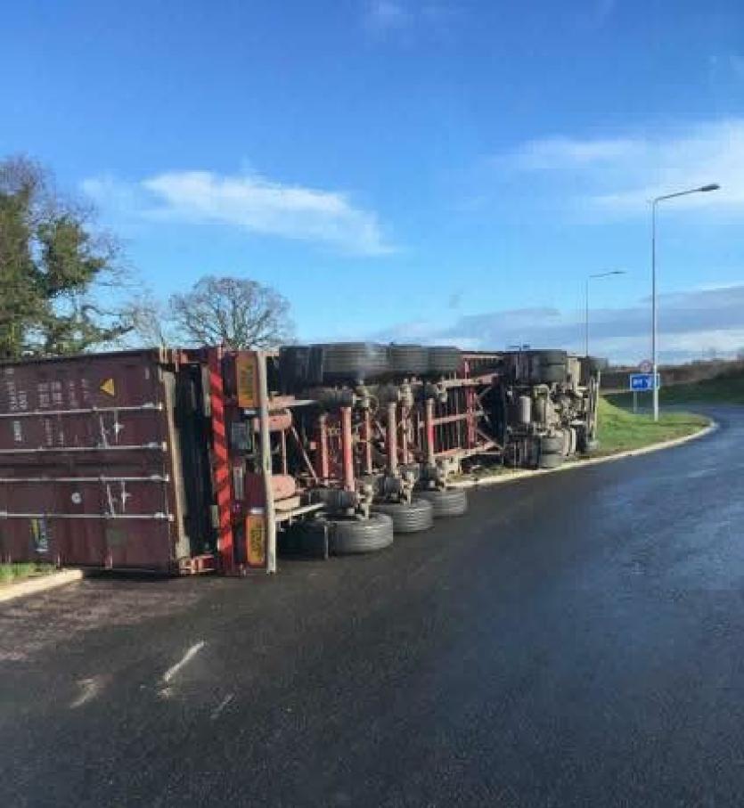 overturned truck