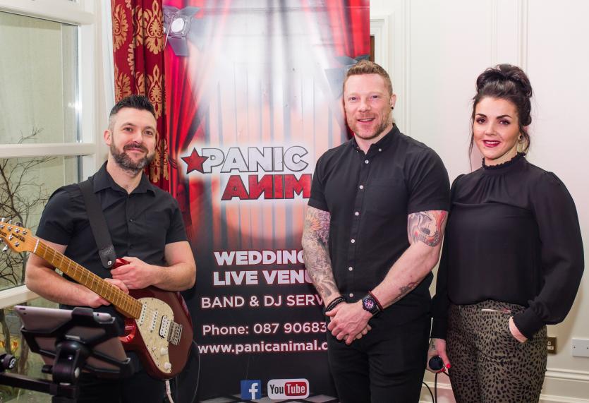 Gar, Brian and Ali from Panic Animal wedding band