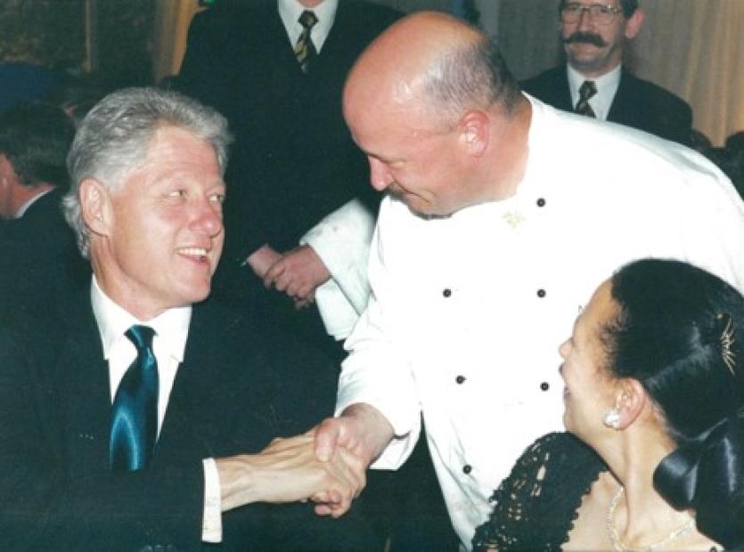 John Coughlan with Bill Clinton